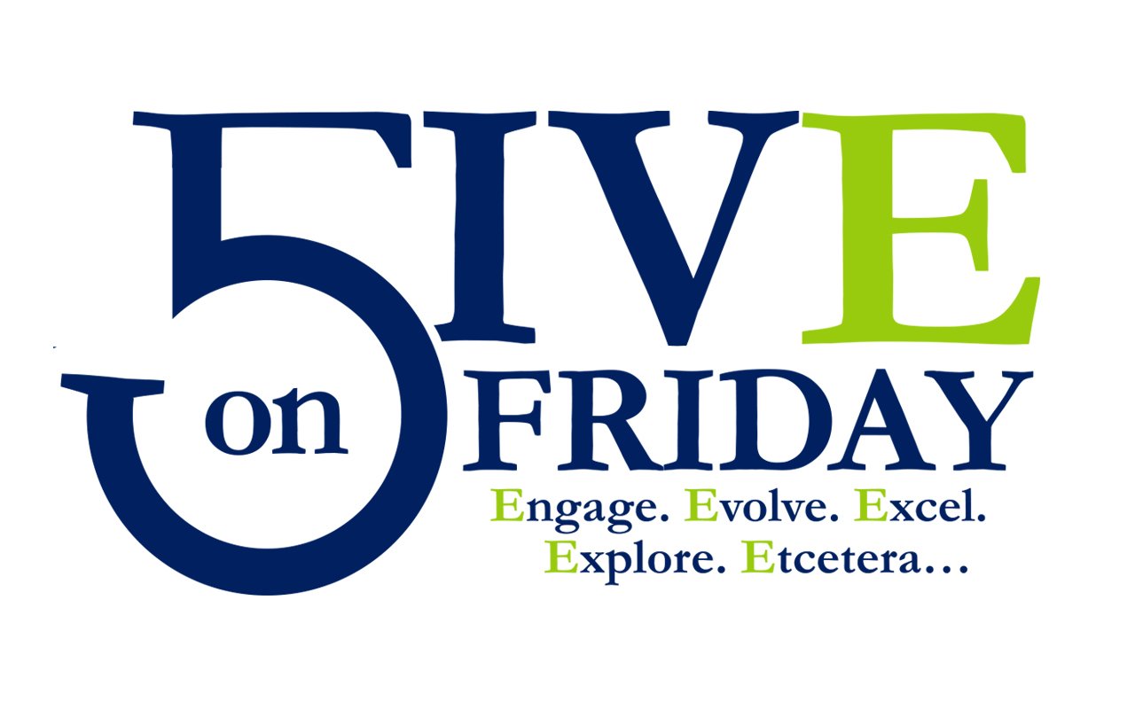 Five on Friday logo (blue)